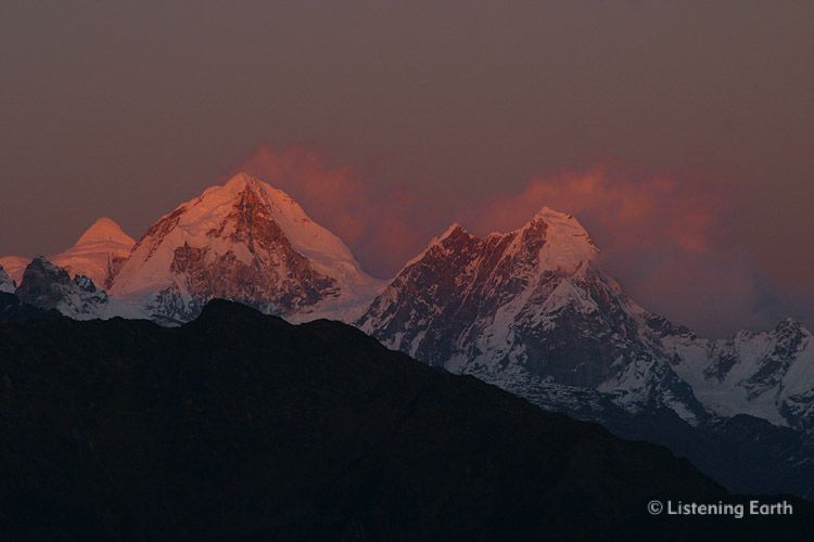 Langtang Massif, central Himalayas, at dusk
