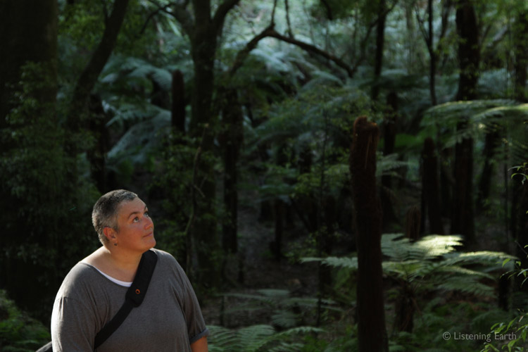 Whirinake forest is a photographer's delight, <br>prompting a contemplative moment for Sarah