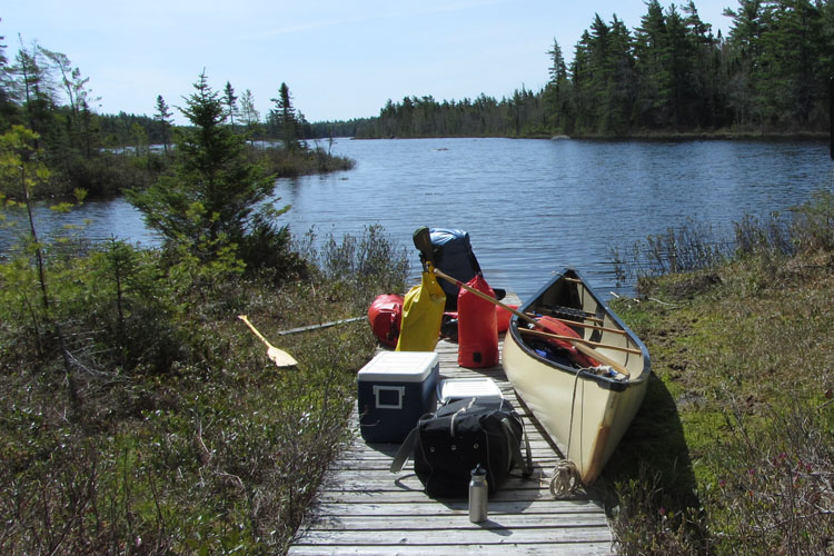 After the portage, moving further into the wilderness
